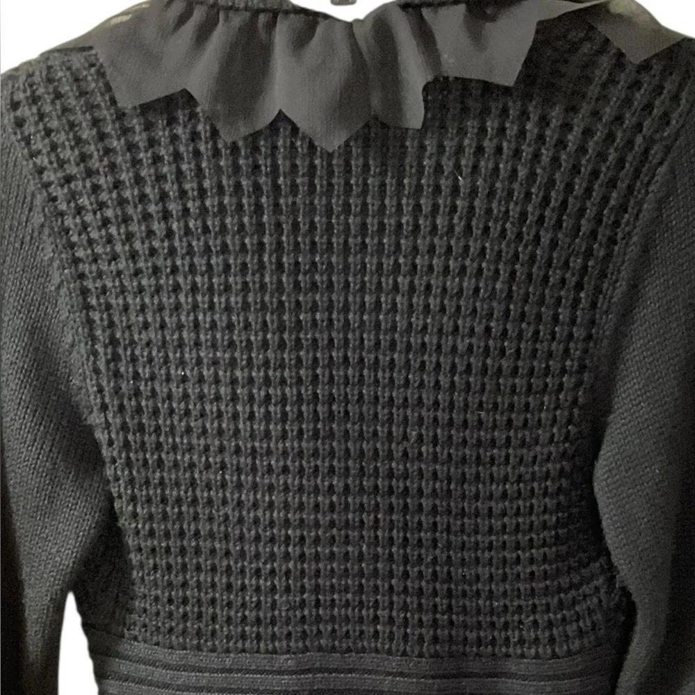 Cache Black Ruffled Cardigan - Picture 10 of 16